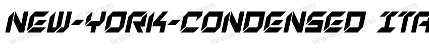 New-York-Condensed Italic字体转换